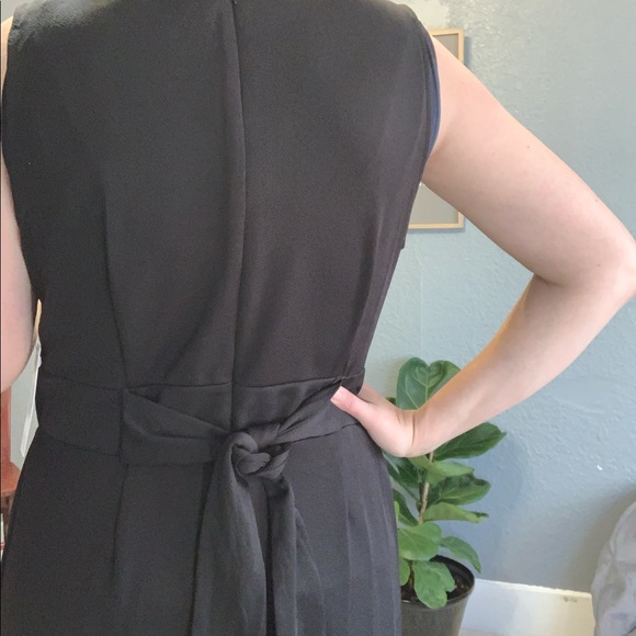 Emma & Michele Jumpsuit leg slits 12 black - Picture 6 of 8